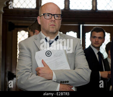 Londra, Regno Unito. Il 18 giugno, 2014. Toby giovani di Margaret Thatcher conferenza sulla libertà 18 giugno 2014 Guildhall London UK Credit: Prixpics/Alamy Live News Foto Stock