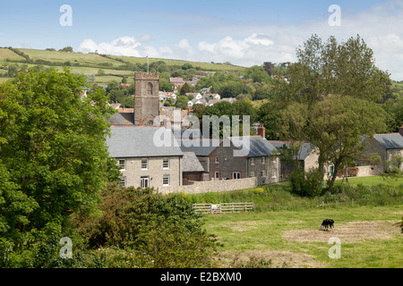 Il Dorset vilage di Burton Bradstock, Dorset England Regno Unito Foto Stock