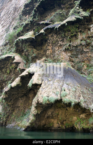 Le formazioni rocciose Sumidero Canyon in Chiapas Foto Stock