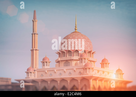 Putra moschea a Putrajaya - Kuala Lumpur in Malesia Foto Stock