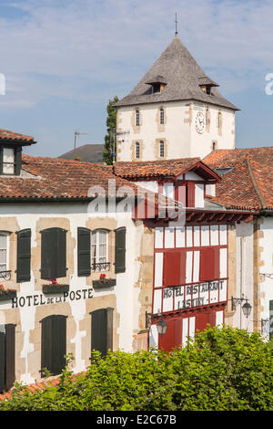 Francia, Pirenei Atlantiques, Sare, etichettati Les Plus Beaux Villages de France (i più bei villaggi di Francia) Foto Stock