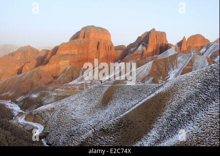 Cina, Qinghai, Amdo, Jiantsa county, Khamra National Park, Namzong suroundings Foto Stock