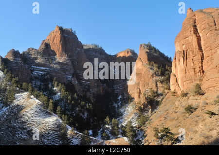 Cina, Qinghai, Amdo, Jiantsa county, Khamra National Park, Namzong Foto Stock