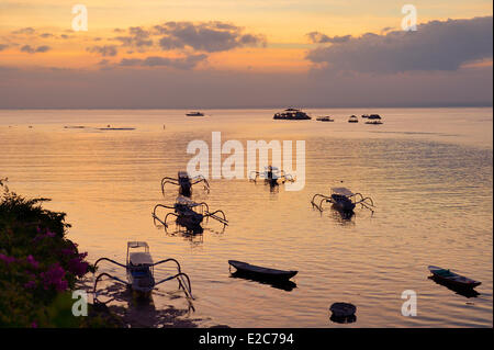 Indonesia Bali Nusa Lembongan Island, Jungutbatu Bay Foto Stock