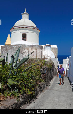 L'Italia, Sicilia e isole Eolie, classificato come patrimonio mondiale dall UNESCO, Stromboli Foto Stock