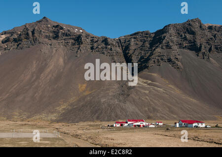 L'Islanda, regione Austurland, Costa Atlantica, Autostrada Nazionale 1 Foto Stock