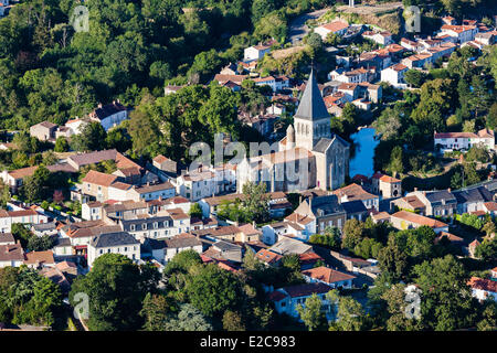 Francia, Vendee, Mareuil sur Lay Dissais (vista aerea) Foto Stock