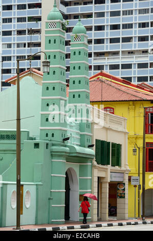 Singapore, Chinatown, la Moschea Jamae costruito nel 1826 Foto Stock