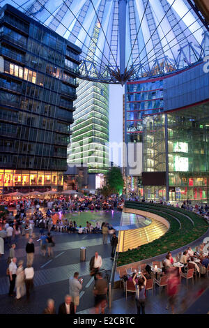 Germania Berlino, con Potsdamer Platz e dal Sony Center Foto Stock