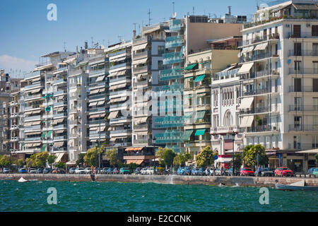 La Grecia e la Macedonia, Salonicco, waterfront Foto Stock