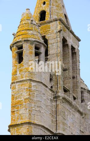 Francia, Finisterre, bigouden paese, la cappella di Notre Dame de la joie, xv secolo sulla penisola Penmarch Foto Stock