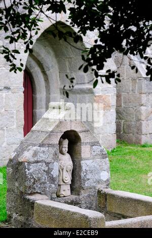 Francia, Finisterre, bigouden paese, Penmarc'h, La Madeleine borgo, la cappella gotica di La Madeleine Foto Stock