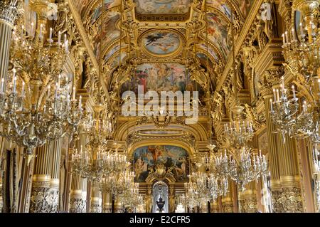 Francia, Parigi, Opera Garnier, il Grand Hall Foto Stock