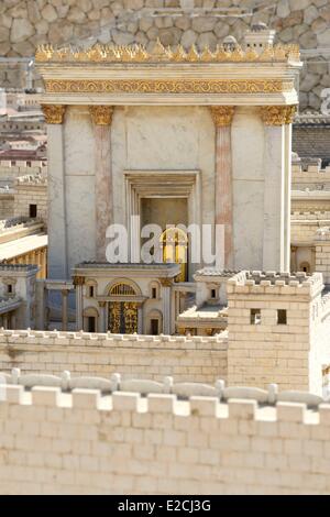 Israele, Gerusalemme, Guivat Ram distretto, Museo di Israele, modello di Gerusalemme nel secondo periodo del tempio costruito da Erode il Grande Foto Stock