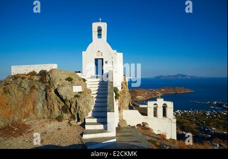 Grecia CICLADI Serifos isola Agios Constantinos chiesa Foto Stock