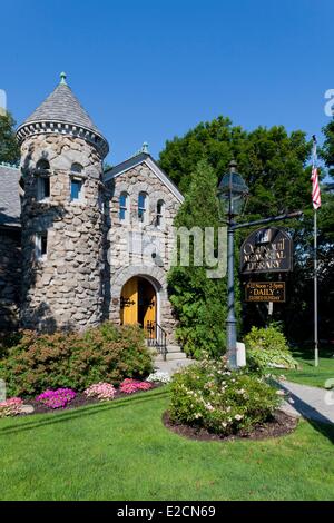 Stati Uniti Maine Ogunquit Perkins Cove Ogunquit Memorial Library Foto Stock