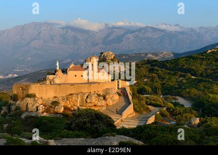 Francia, Haute Corse, Calvi, Notre Dame de la Serra cappella (1479) Foto Stock