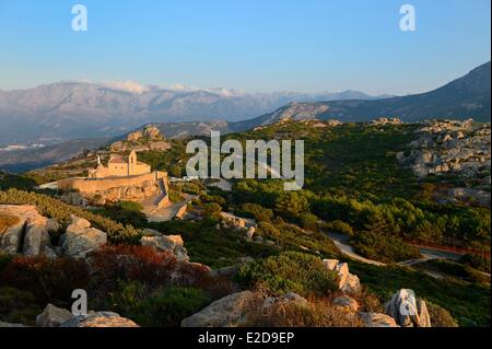 Francia, Haute Corse, Calvi, Notre Dame de la Serra cappella (1479) Foto Stock