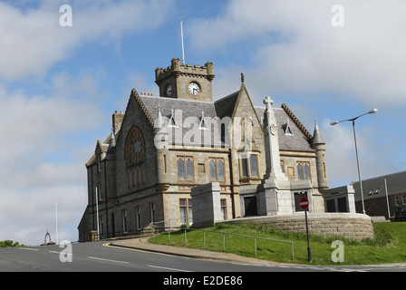 Esterno di Lerwick municipio Shetland Scozia giugno 2014 Foto Stock