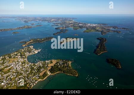 Francia Morbihan Golfe du Morbihan Golfe du Morbihan Larmor-Baden Ile Berder Ile struttura Ile Longue Ile Radenec Arzon (antenna Foto Stock