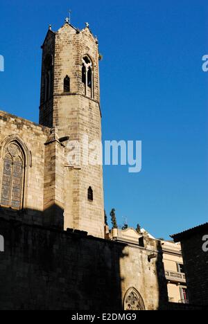 Spagna Catalonia Barcelona Placa del Rei del XIV secolo la cappella reale di Santa Agata Foto Stock