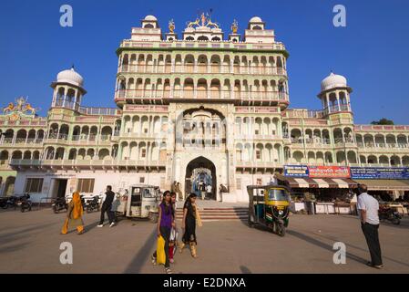 India Rajasthan Shekhawati Jhunjhunu il tempio indù di Rani Sati Mandir Foto Stock