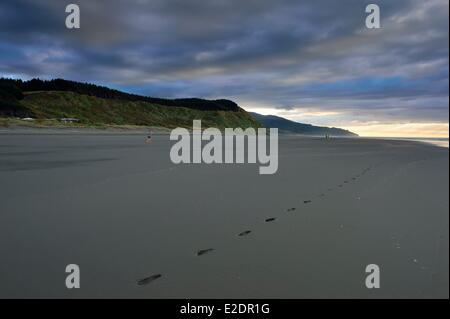 Nuova Zelanda Isola del nord regione di Waikato Raglan Te Kopua Beach Foto Stock