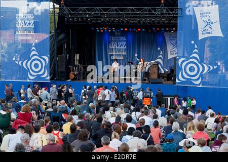 Canada Quebec provincia Montreal Jazz festival Concerti gratuito all'aperto Foto Stock