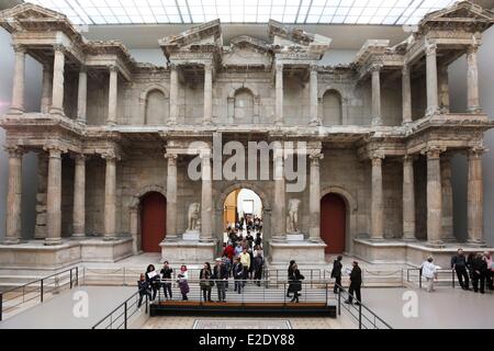 Germania Berlino Isola dei Musei elencati come patrimonio mondiale dall' UNESCO elencati come patrimonio mondiale dall' UNESCO Pergamon Museum Gate del mercato Foto Stock