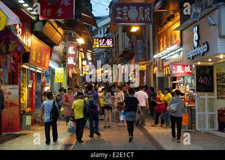 Cina Macao centro storico sono classificati come patrimonio mondiale dall' UNESCO Rua da Sao Paulo Foto Stock