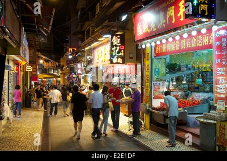 Cina Macao centro storico sono classificati come patrimonio mondiale dall' UNESCO Rua da Sao Paulo Foto Stock