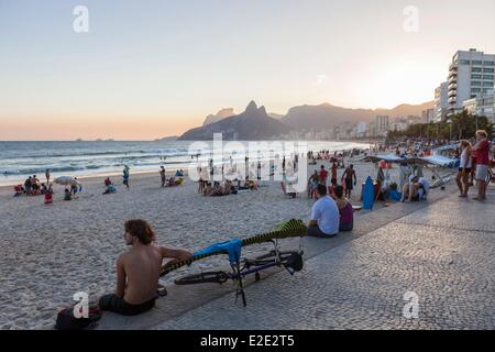 Brasile Rio do Janeiro Ipanema district Foto Stock