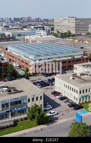 Canada Quebec Montreal provincia distretto Ahuntsic-Cartierville Lufa aziende il primo serra commerciale su un tetto in la Foto Stock