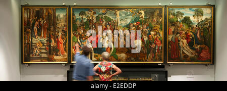 Germania Nord Reno Westfalia Aquisgrana la cattedrale di Aquisgrana elencati come patrimonio mondiale dall' UNESCO Domschatzkammer (tesoro del Foto Stock