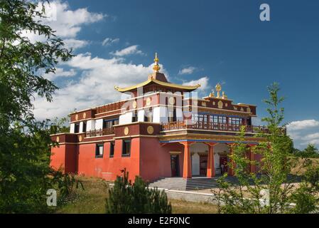 Francia, Puy de Dome, Biollet, Dhagpo Kundreul Ling più grande tempio buddista Foto Stock