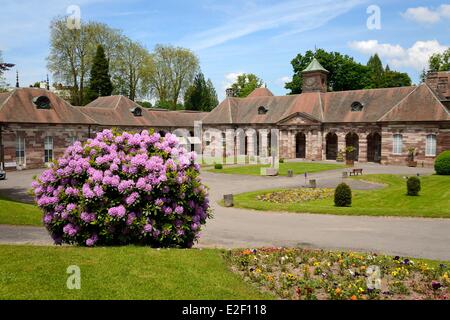 Francia, Haute Saône, Luxeuil les Bains, stabilimento termale datata XVIII secolo Foto Stock