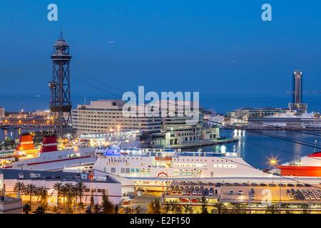 In Spagna, in Catalogna, Barcellona, Barceloneta, Port Vell Foto Stock