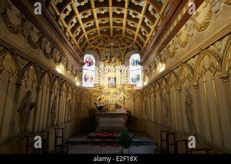Francia, Doubs, Besancon, la cattedrale di San Giovanni nel centro storico, vault del Santissimo Sacramento Foto Stock