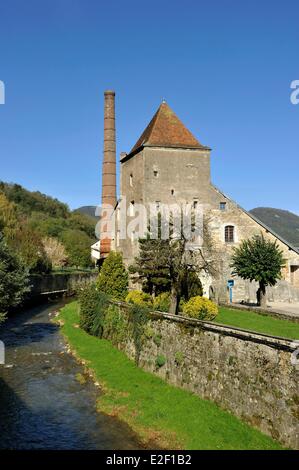 Francia, Giura, Saline di Salins les Bains elencati come patrimonio mondiale dall' UNESCO Foto Stock