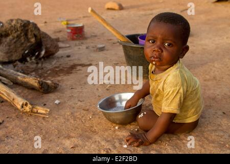 Il Burkina Faso, villaggio in area Senoufo Foto Stock