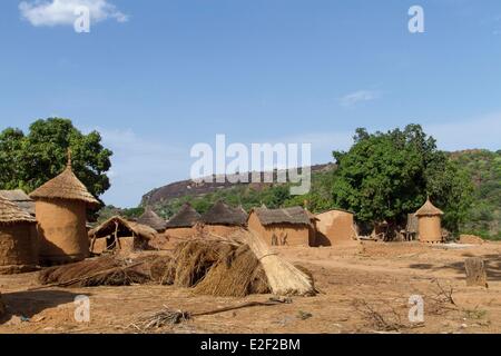 Il Burkina Faso, villaggio in area Senoufo Foto Stock
