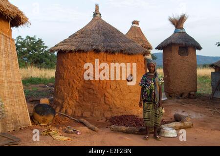 Il Burkina Faso, villaggio in area Senoufo Foto Stock