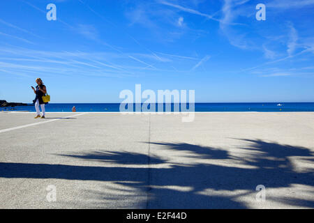 Francia, Bouches du Rhone, Cassis, Esplanade Charles de Gaulle Foto Stock