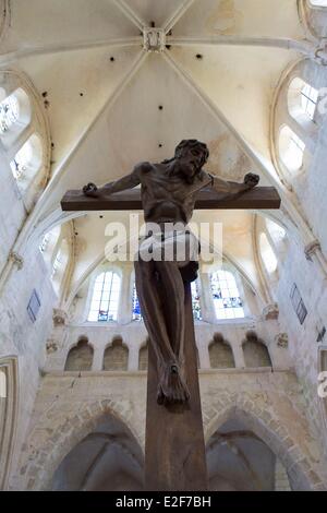 Francia Seine et Marne Champeaux interno del XII e del XIV secolo San Martino di Champeaux collegiata costruita all'inizio Foto Stock