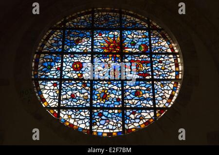 Francia Seine et Marne Champeaux interno del XII e del XIV secolo San Martino di Champeaux churchbuilt collegiale in primo gotico Foto Stock