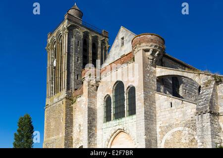 Francia, Seine et Marne, Champeaux, XII e XIV secolo San Martino di Champeaux collegiata costruita in stile primo gotico Foto Stock