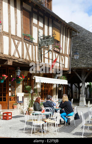 Francia, Cote d'Or, Nolay, graticcio house Foto Stock