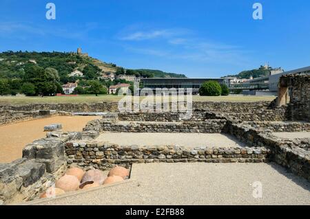 Francia Rhone Saint Romain en Gal il Museo Gallo-Romano di Saint-Romain-en-Gal sito archeologico la casa degli dèi Ocean Foto Stock