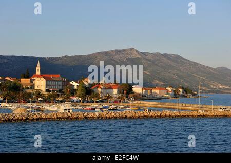 Croazia, Dalmazia, costa dalmata, penisola di Peljesac Orebic, Foto Stock