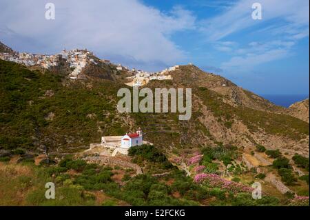 Grecia DODECANNESO, Isola di Karpathos, Olympos Foto Stock